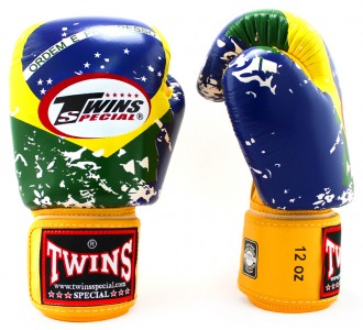 Боксерские перчатки Twins Special с рисунком (FBGV-44 BZ)